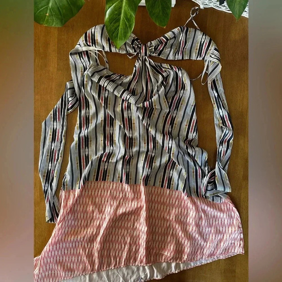 NWT Anthropologie Dress Black Motif Bare Cutout Maxi Pullover Dress Size Medium. - Picture 4 of 7